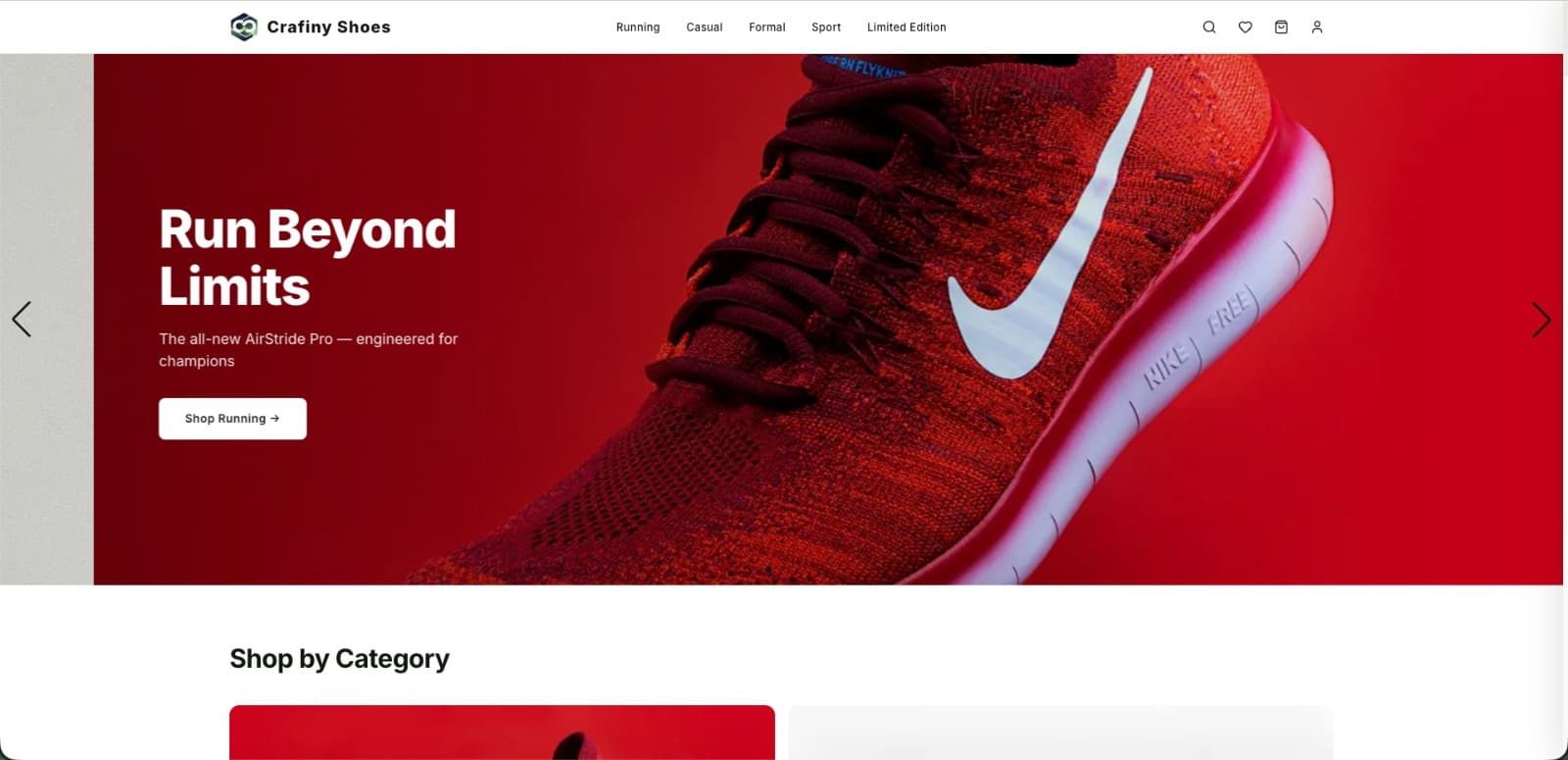 Shopify website screenshot 1